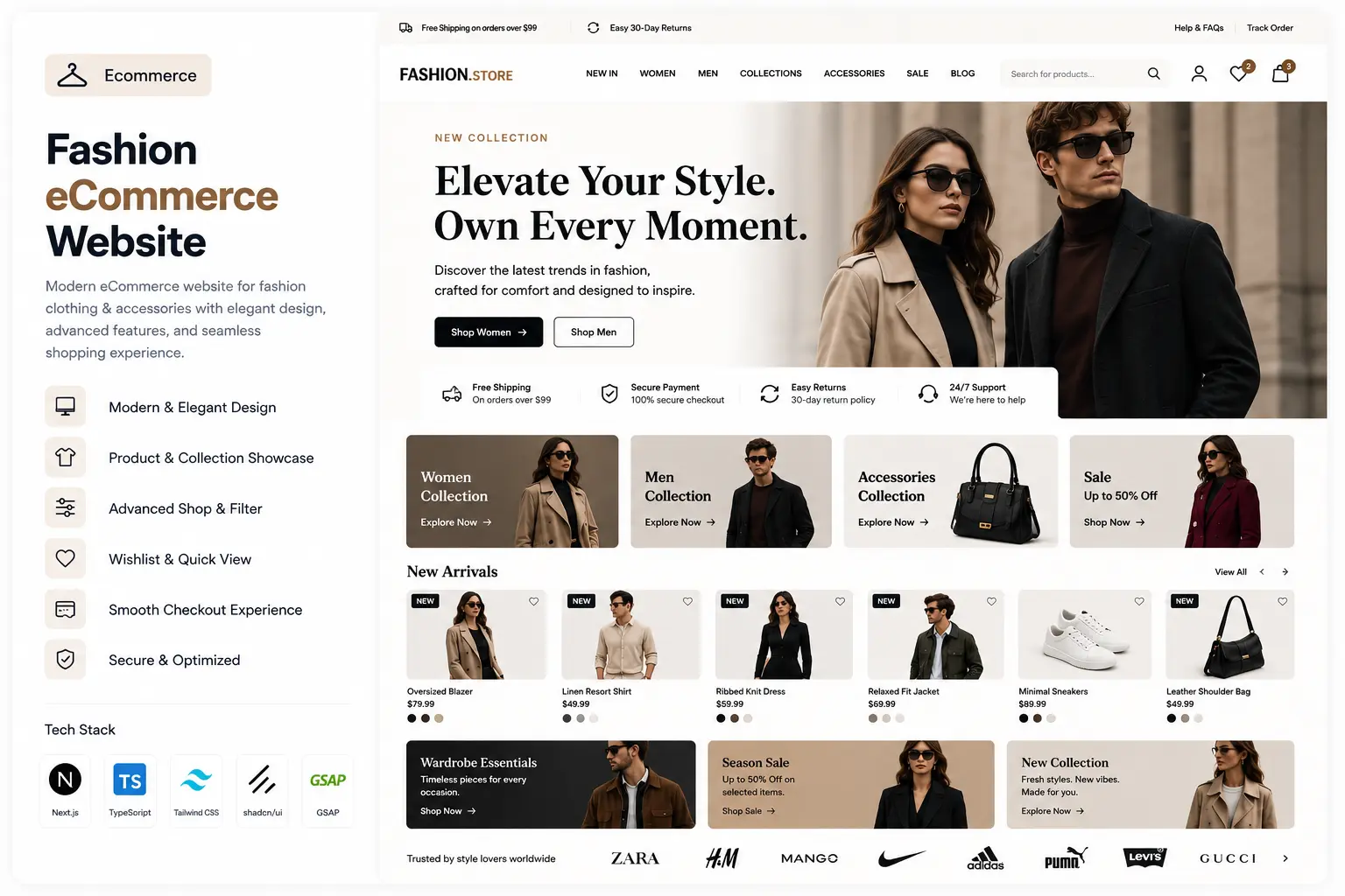 Fashion E-Commerce Website preview