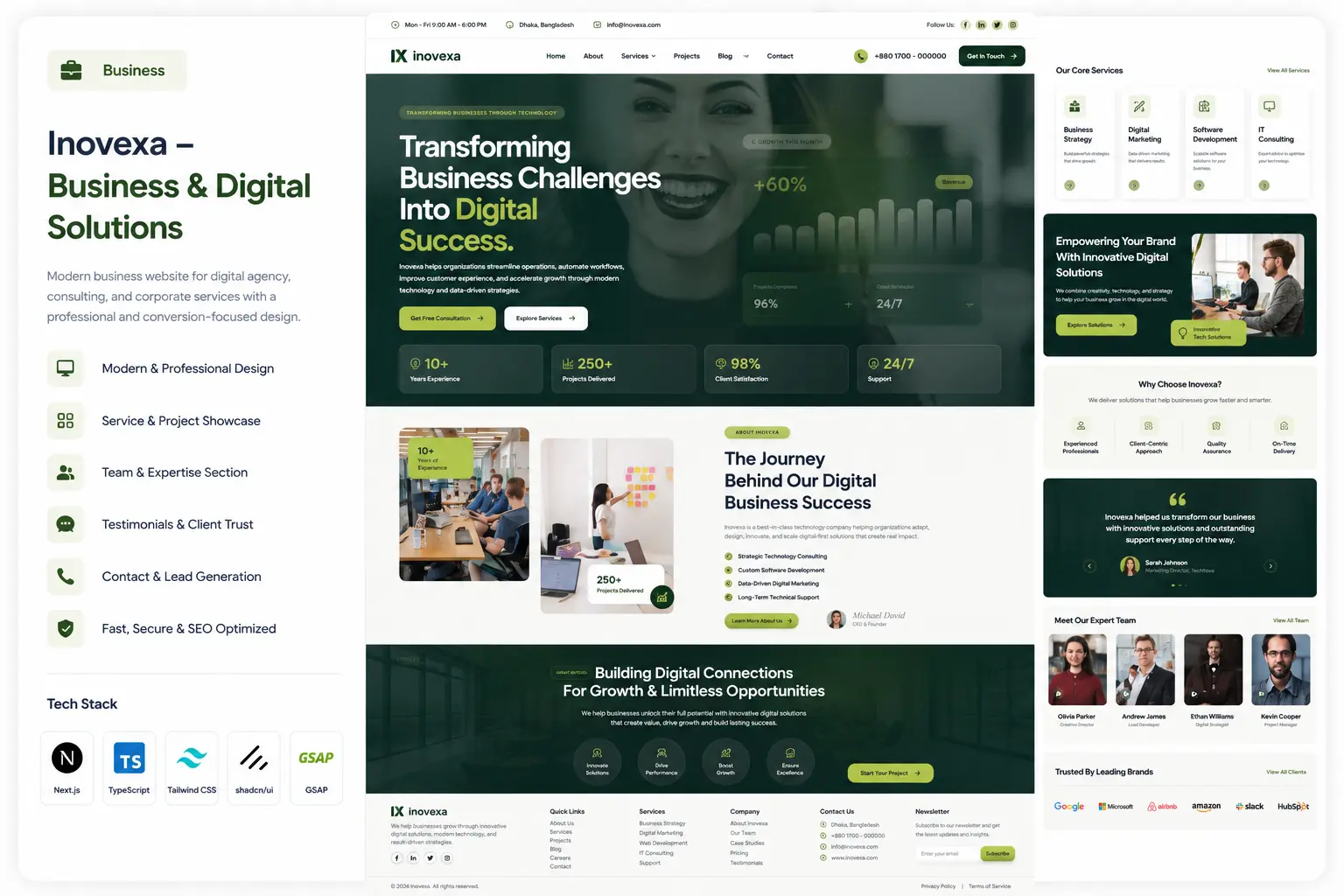 Corporate Business Website preview